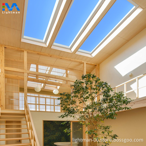 Indoor Artificial Sunlight Lamp: Blue Sky Recessed Ceiling LED Panel Light